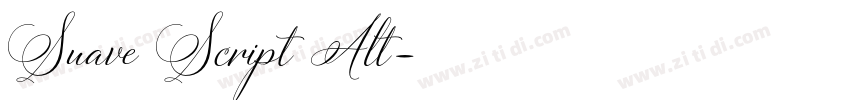 Suave Script Alt字体转换